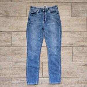 Paige Carter Slim Exposed Button Fly Jeans Women's‎ Distressed Accent Grunge 25